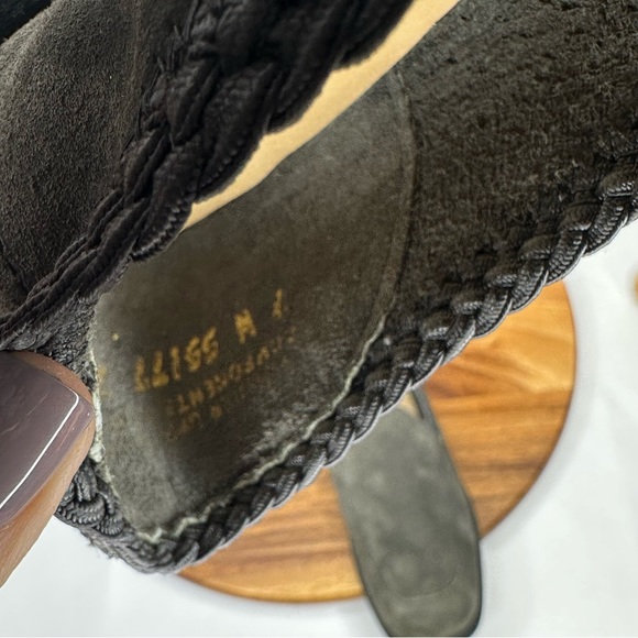 Hush Puppies Grey Loafer Suede Flats Size 7 W - Picture 12 of 16